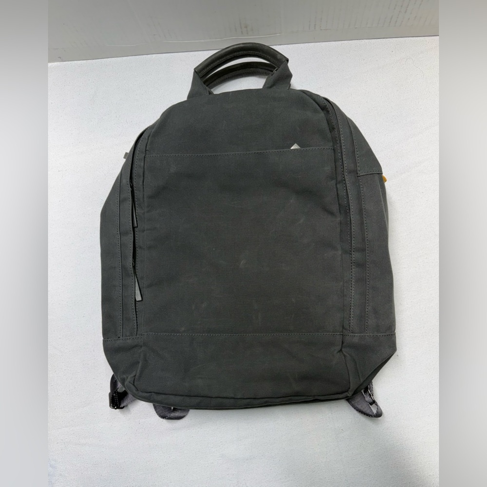 Day Owl First Mile Larger Backpack Unisex Gray  Handles Pockets Canvas Backpack